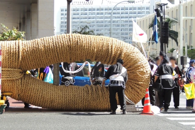 大綱挽きで使われる綱