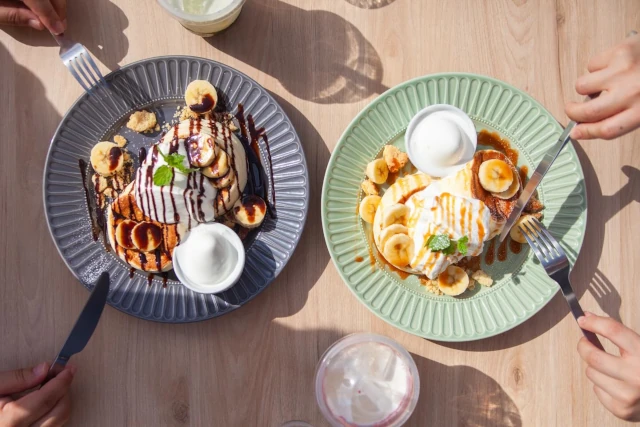 cafe Rob 沖縄北谷店のパンケーキ