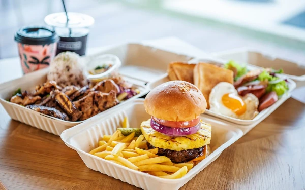 hale’aina HOA Okinawaのハンバーガー