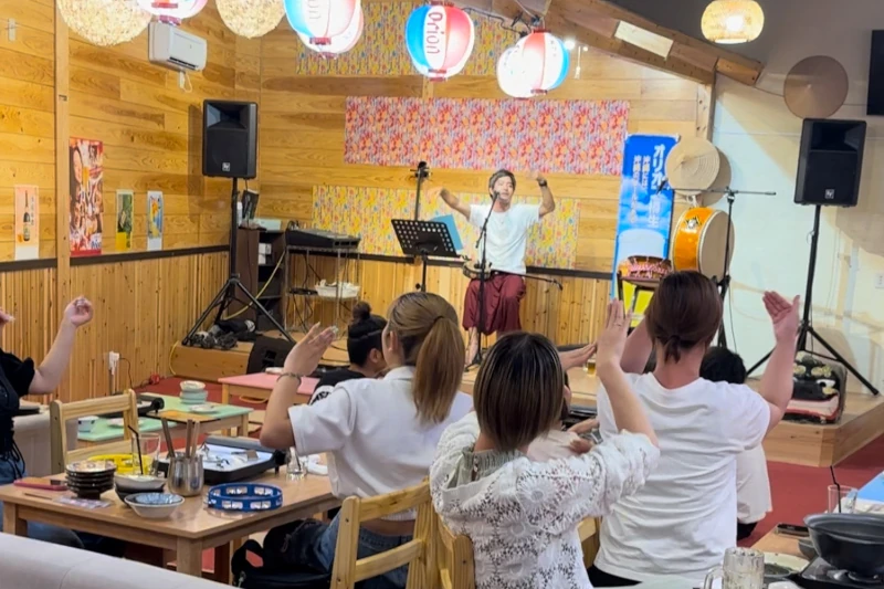 島唄三線ライブ×島豚しゃぶしゃぶ あぐー家