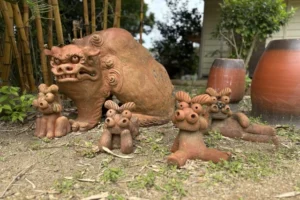 いろいろなシーサー