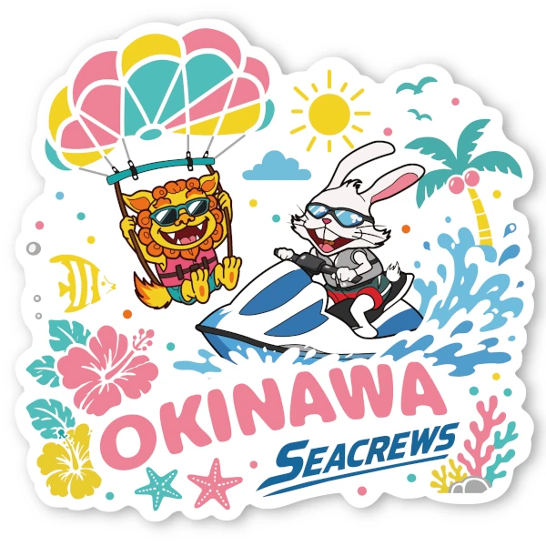 津堅島シークルーズステッカー
